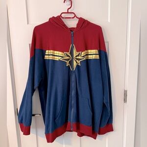 Captain Marvel zip up hoodie